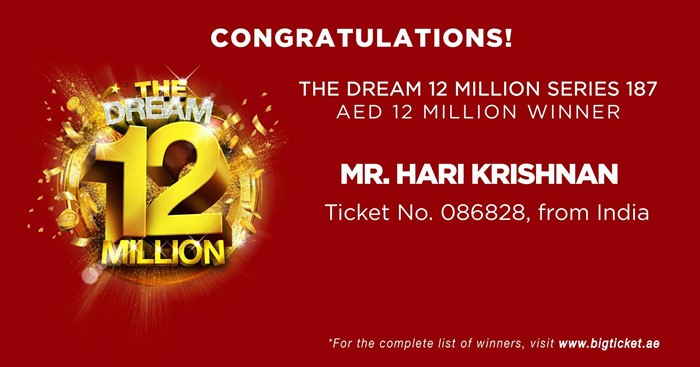 Indian Expat From Dubai Wins 12 Million Dirhams In Big Ticket Abu Dhabi Raffle Dubai Nri