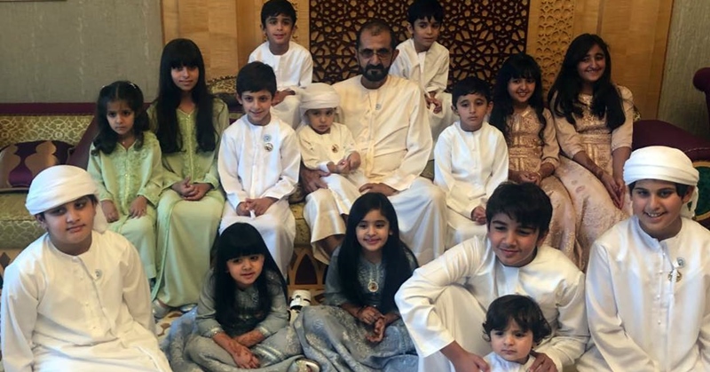 sheikh mohammed family eid al fitr